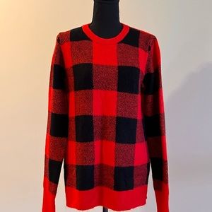 🚨 Red and Black Checkered Old Navy Sweater! Super Soft!